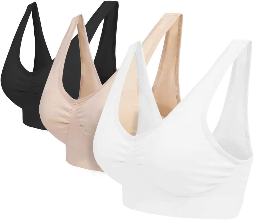 Blu Apparel Multipack Seamless Comfort Bras Sleep Bras Sizes 8-24 Not Padded Wireless