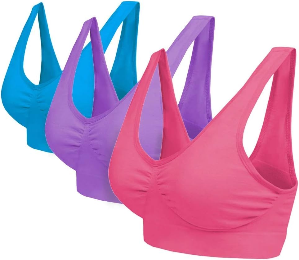 Blu Apparel Multipack Seamless Comfort Bras Sleep Bras Sizes 8-24 Not Padded Wireless