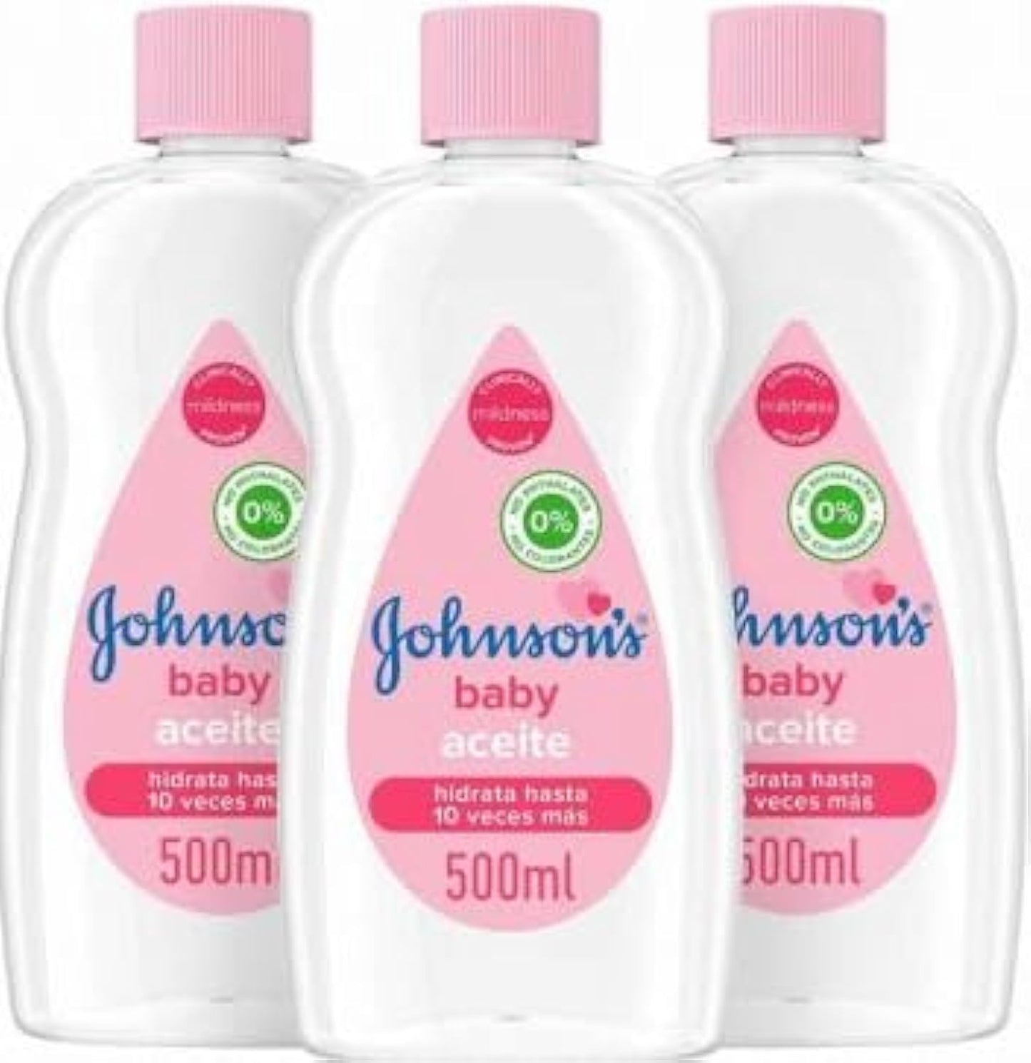 Johnson's Baby Oil (1 x 500 ml) Moisturising Baby Oil to Protect Delicate and Dry Skin, Hypoallergenic and pH-Balanced, Ideal for Massage, Moisturiser for Dry Skin to Soften Hands and Body