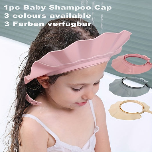Adjustable Shower Cap for Youngsters | Soft, Water-Resistant & Eye Protection