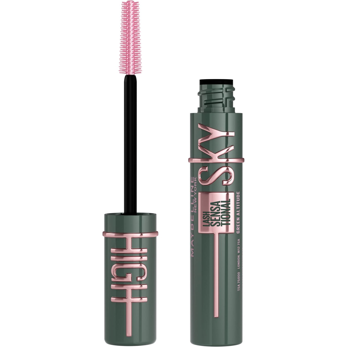 Maybelline New York Lash Sensational Sky High Mascara, Volumising & Lengthening Mascara, Washable Flake-Free Formula Infused with Bamboo Extract & Fibres, 7.2 ml, Shade: 01, Very Black