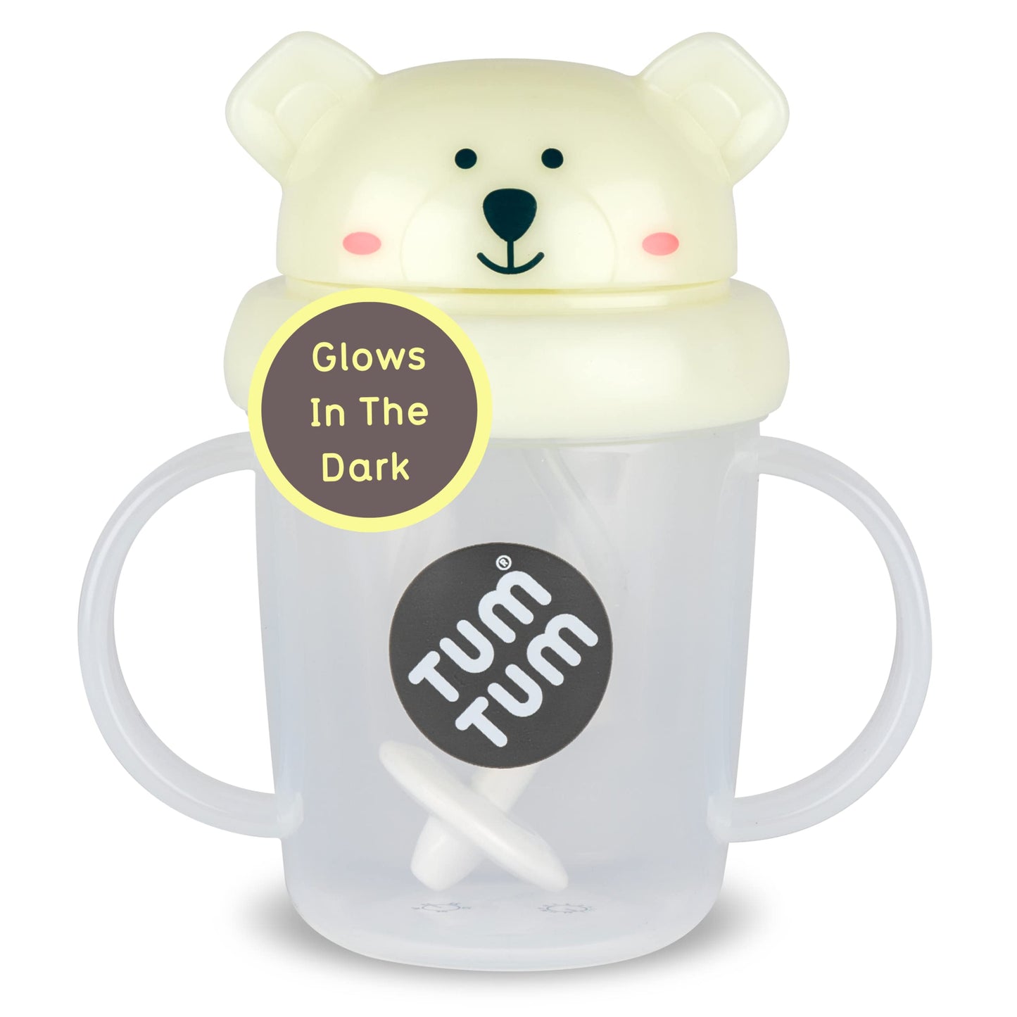 TUM TUM Tippy Up Free Flow Sippy Cup (No Valve), Sippy Cup for Toddlers, 200ml, BPA Free (Betsy Bear S3)