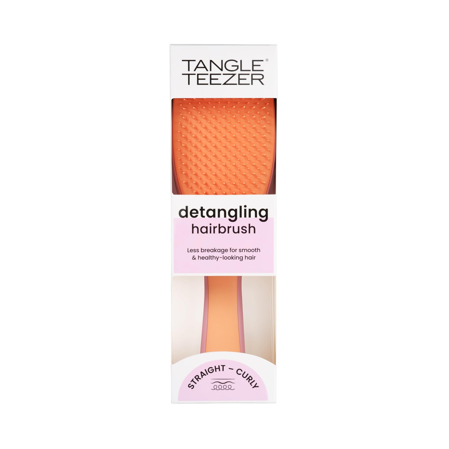Tangle Teezer Ultimate Detangler Hairbrush - For Wet & Dry Hair - Detangling Brush for All Hair Types - Two-Tiered Teeth Reduce Breakage & Eliminate Knots - Millennial Pink