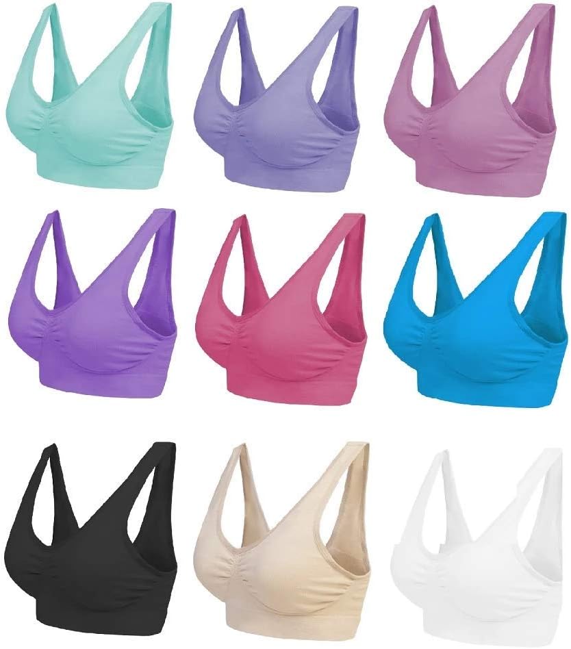 Blu Apparel Multipack Seamless Comfort Bras Sleep Bras Sizes 8-24 Not Padded Wireless