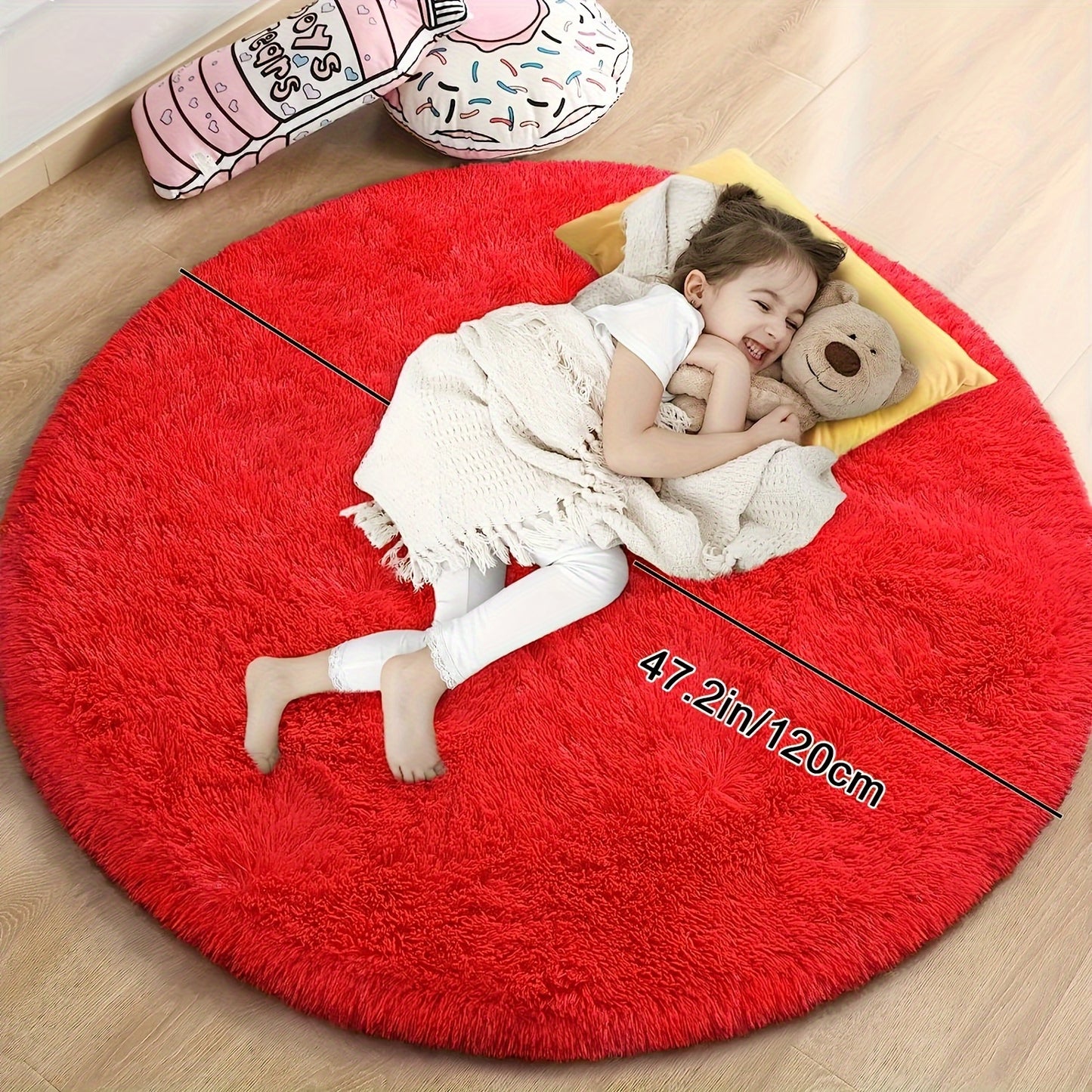 Luxurious Shaggy Rug 4x4 | Ultra-Soft, Non-Slip, Water-Resistant 