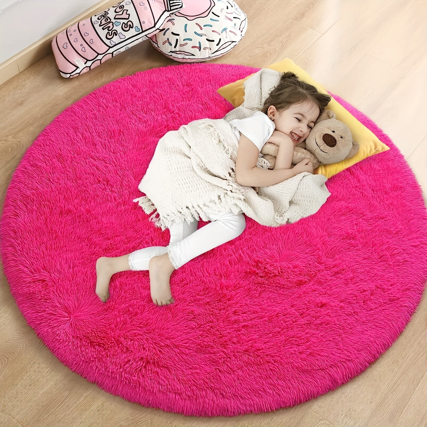 Luxurious Shaggy Rug 4x4 | Ultra-Soft, Non-Slip, Water-Resistant 