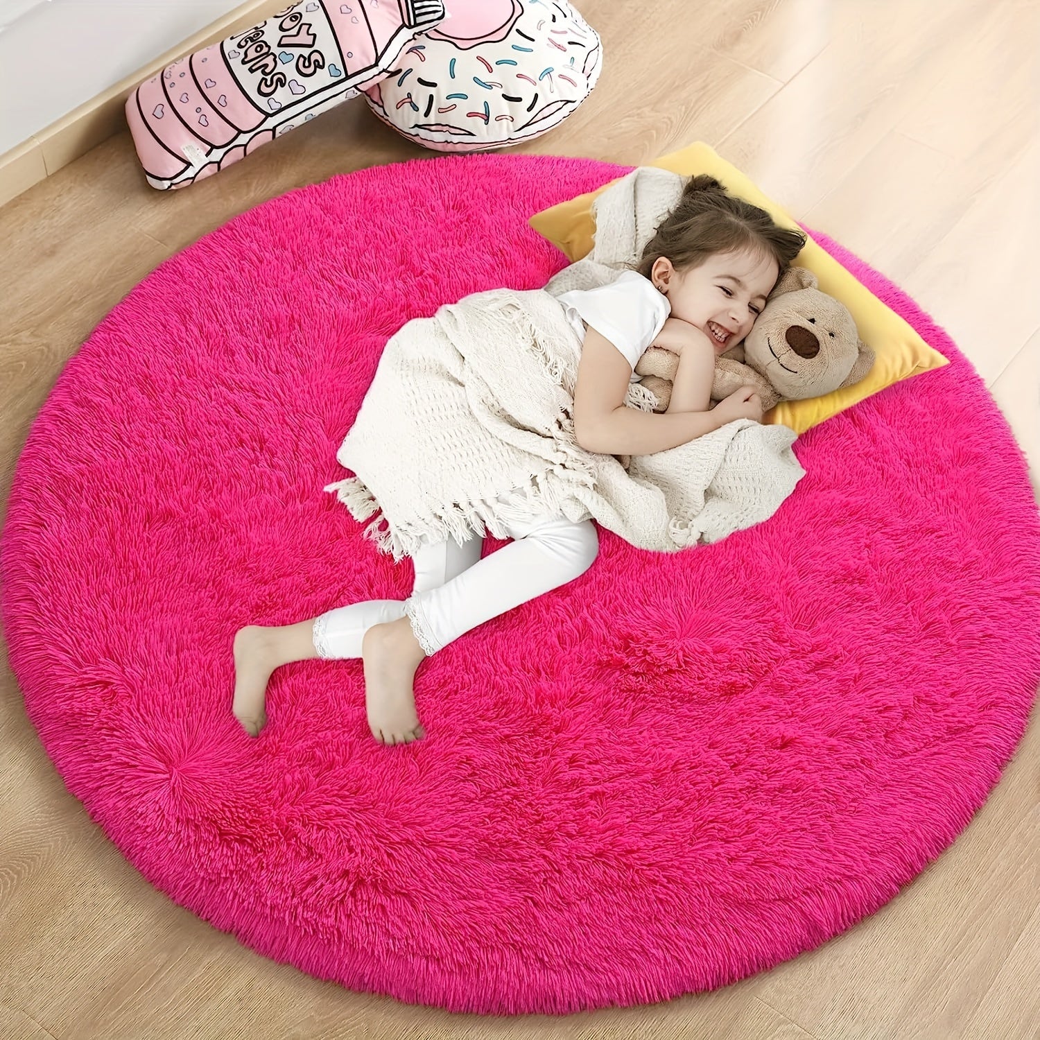 Luxurious Shaggy Rug 4x4 | Ultra-Soft, Non-Slip, Water-Resistant 