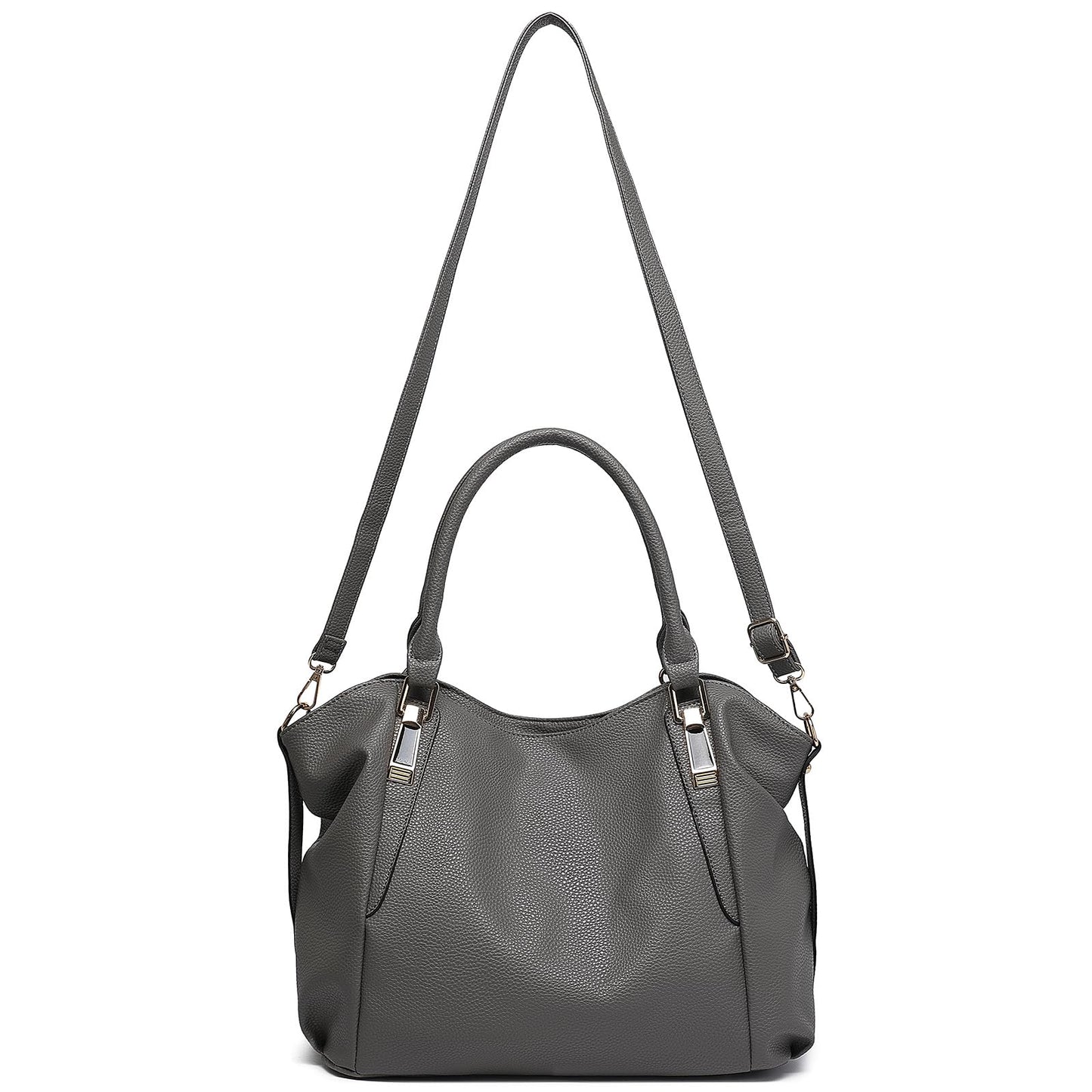 Miss Lulu Women Tote Bag, Soft PU Leather Shoulder Bag, Fashion Large Handbag for Working Ladies, Simple Elegant for Office Travel School Library Shopping
