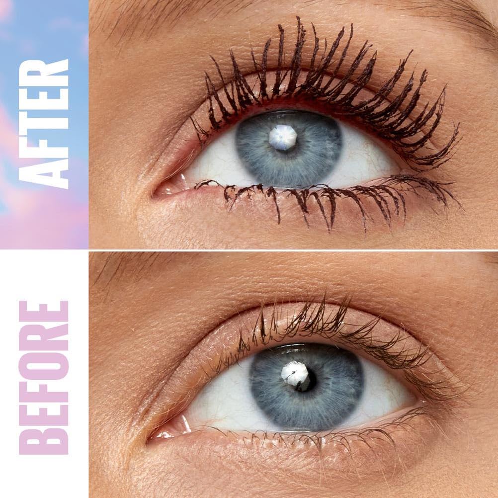 Maybelline New York Lash Sensational Sky High Mascara, Volumising & Lengthening Mascara, Washable Flake-Free Formula Infused with Bamboo Extract & Fibres, 7.2 ml, Shade: 01, Very Black