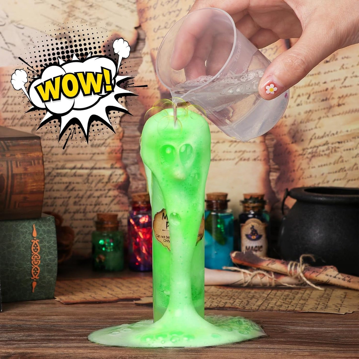 DECOHOME Mystery Potions Kit for Kids, 20 Magic Mix Wizard Potion Bottles, Craft Toys Creative Christmas Birthday Gifts for Boys & Girls Age 6 7 8 9 10+