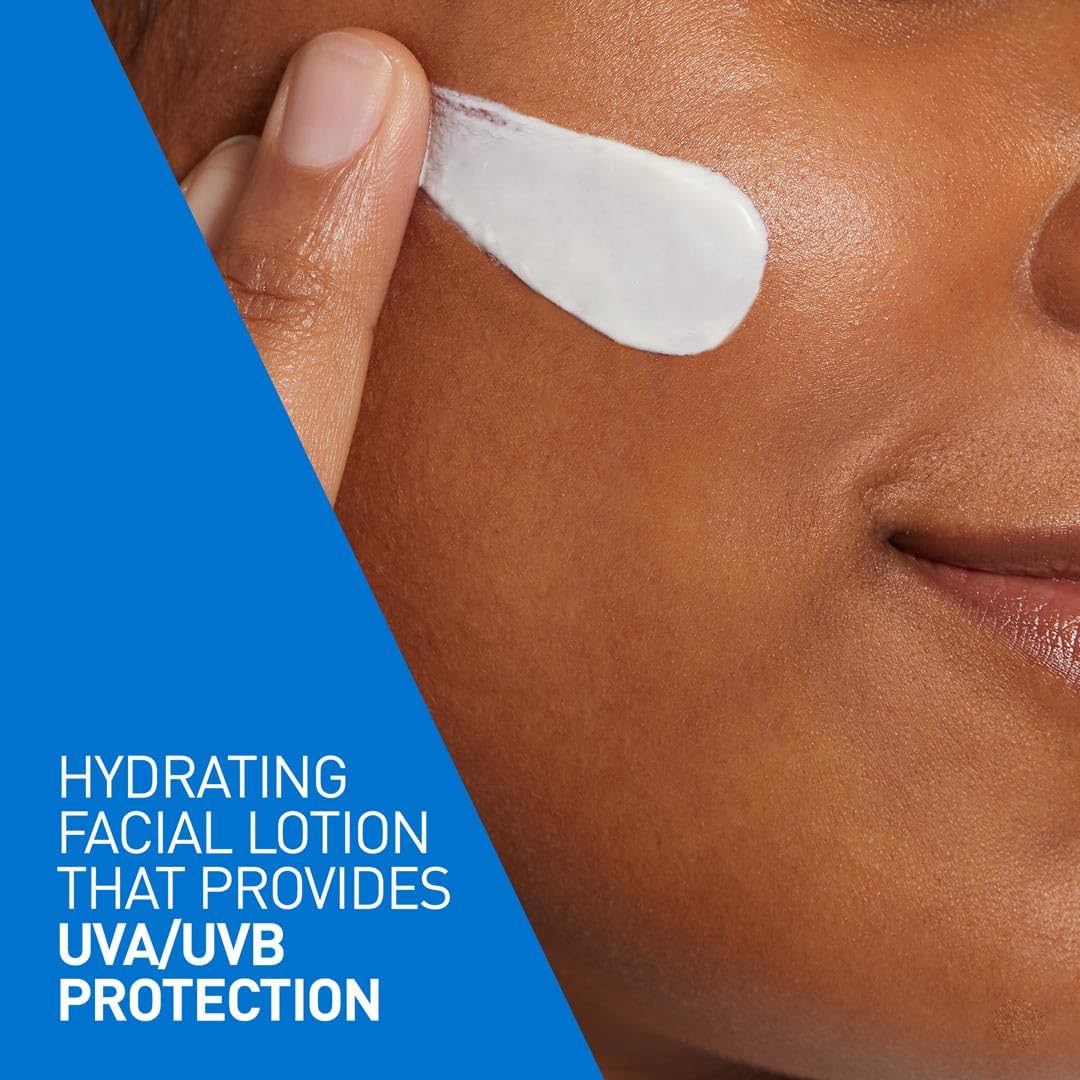 CeraVe AM Facial Moisturising Lotion Normal To Dry Skin 52ml With UV Protection And 3 Essential Ceramides