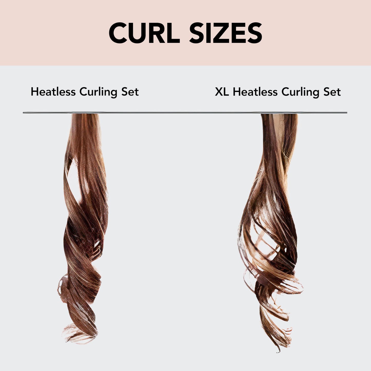 Kitsch Heatless Curling Set - Satin Heatless Curler, Hair Curler No Heat, Heatless Curler for long and short hair, Overnight Curls with 2 Satin Scrunchies and Blowout Rod - Sunset Tie Dye