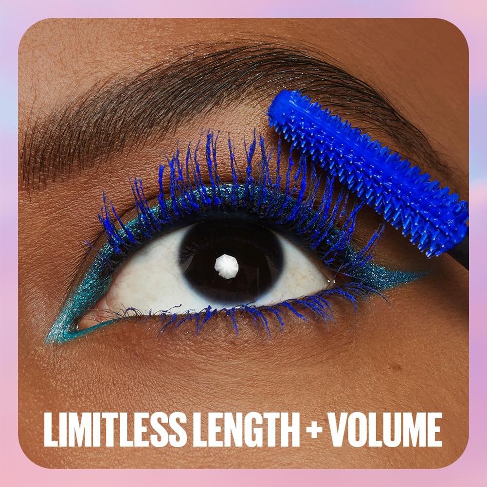 Maybelline New York Lash Sensational Sky High Mascara, Volumising & Lengthening Mascara, Washable Flake-Free Formula Infused with Bamboo Extract & Fibres, 7.2 ml, Shade: 01, Very Black
