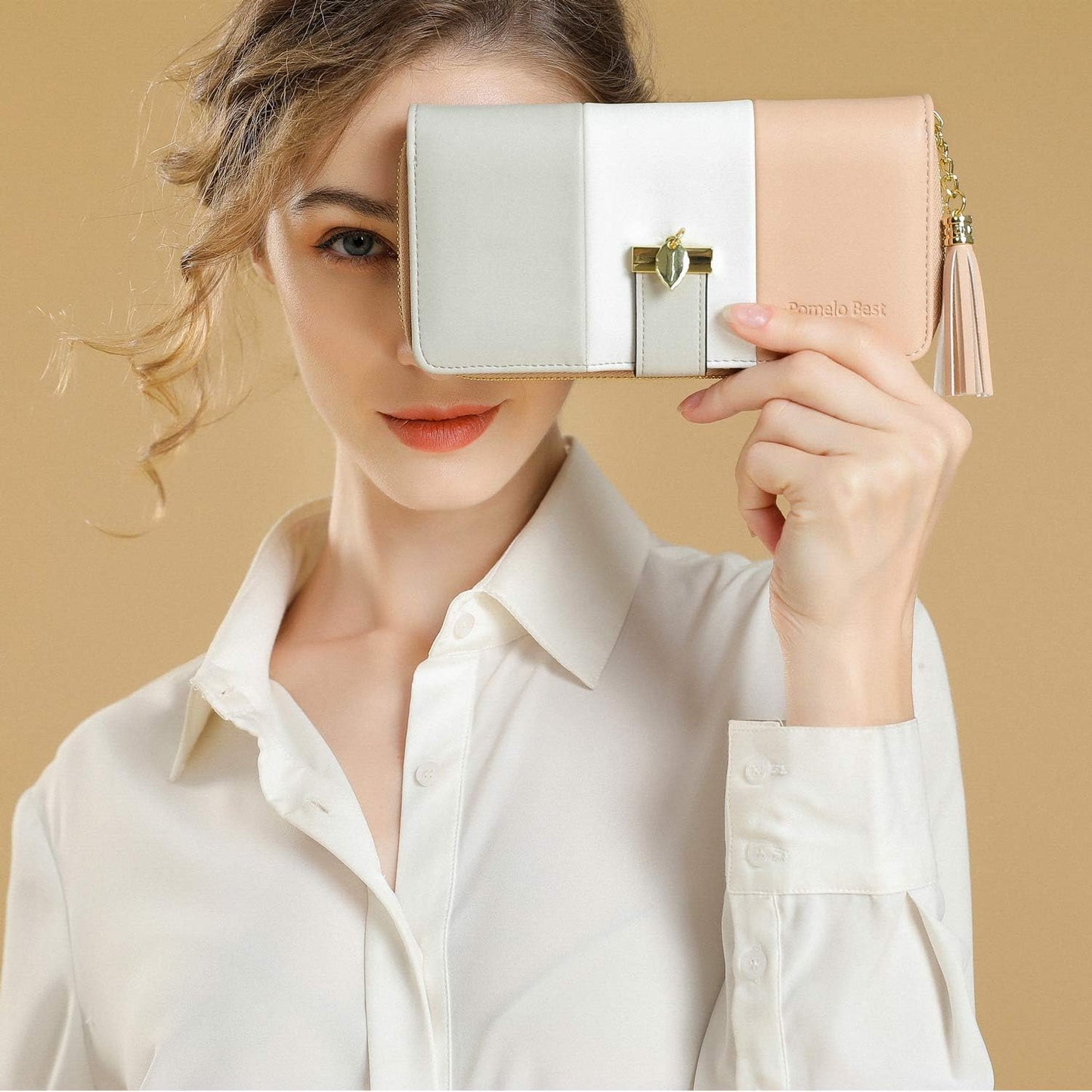 Pomelo Best Womens Wallet RFID Blocking Large Capacity Long Purse with Multiple Card Slots Zipper Phone Coin Pocket