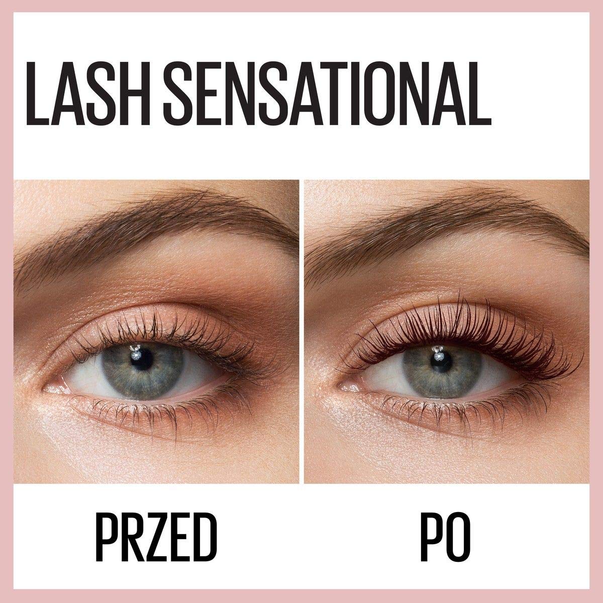 Maybelline New York, Volume Mascara, Lash Sensational, Colour: Very Black, 9.5 mL
