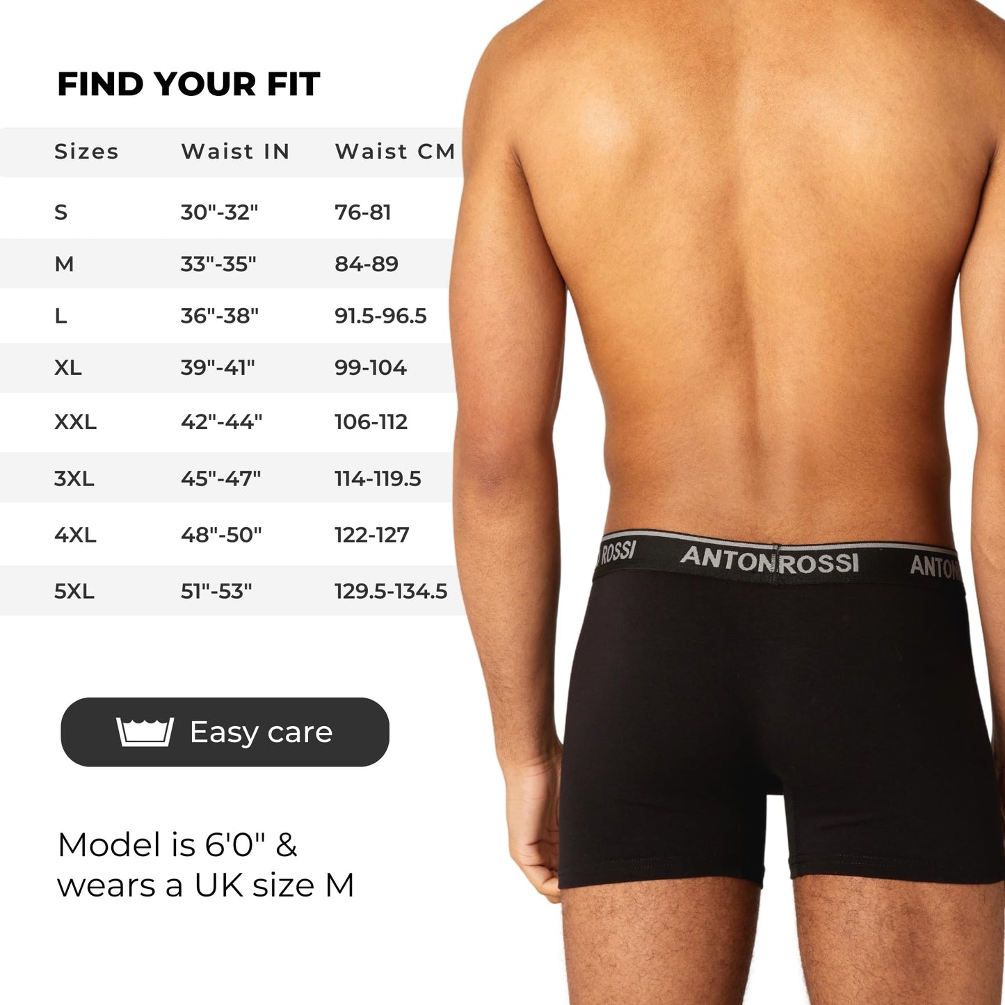 ANTONIO ROSSI (12-Pack) Men's Fitted Boxer Hipsters - Mens Boxers Shorts Multipack with Elastic Waistband - Cotton Rich, Soft and Comfortable Underwear