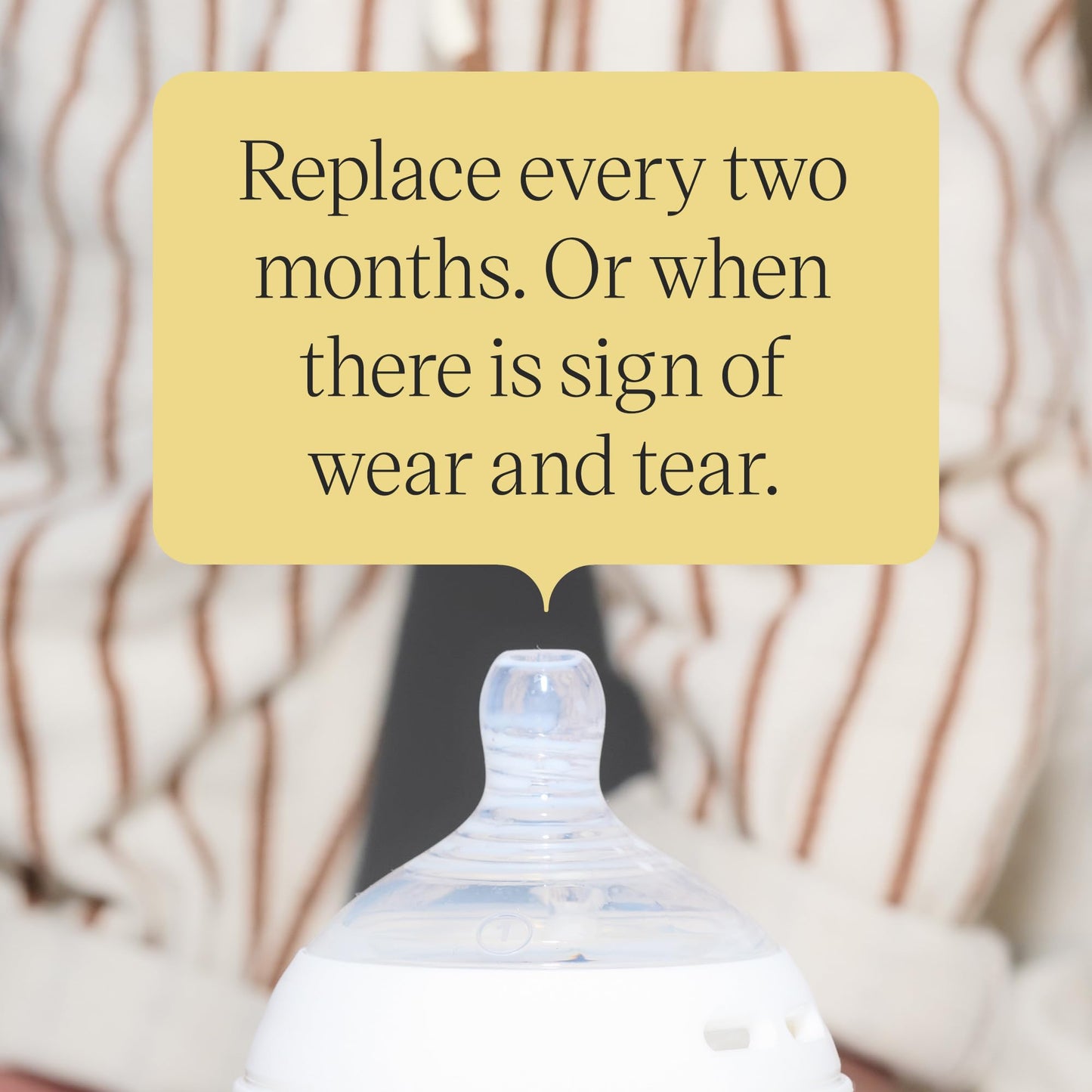 Tommee Tippee Natural Start Baby Bottle Teats, Fast Flow for 6m+, Pack of 2 Breast-Like Teats for a Natural Latch, with Anti-Colic Valve and BPA Free Soft Silicone