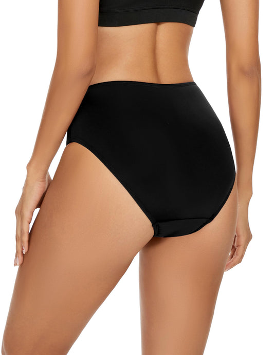 Leovqn Period Swimwear Leakproof Menstrual Bikini Waterproof Bottom UPF 50+ Swim Brief Light Flow - Teens Girls Women