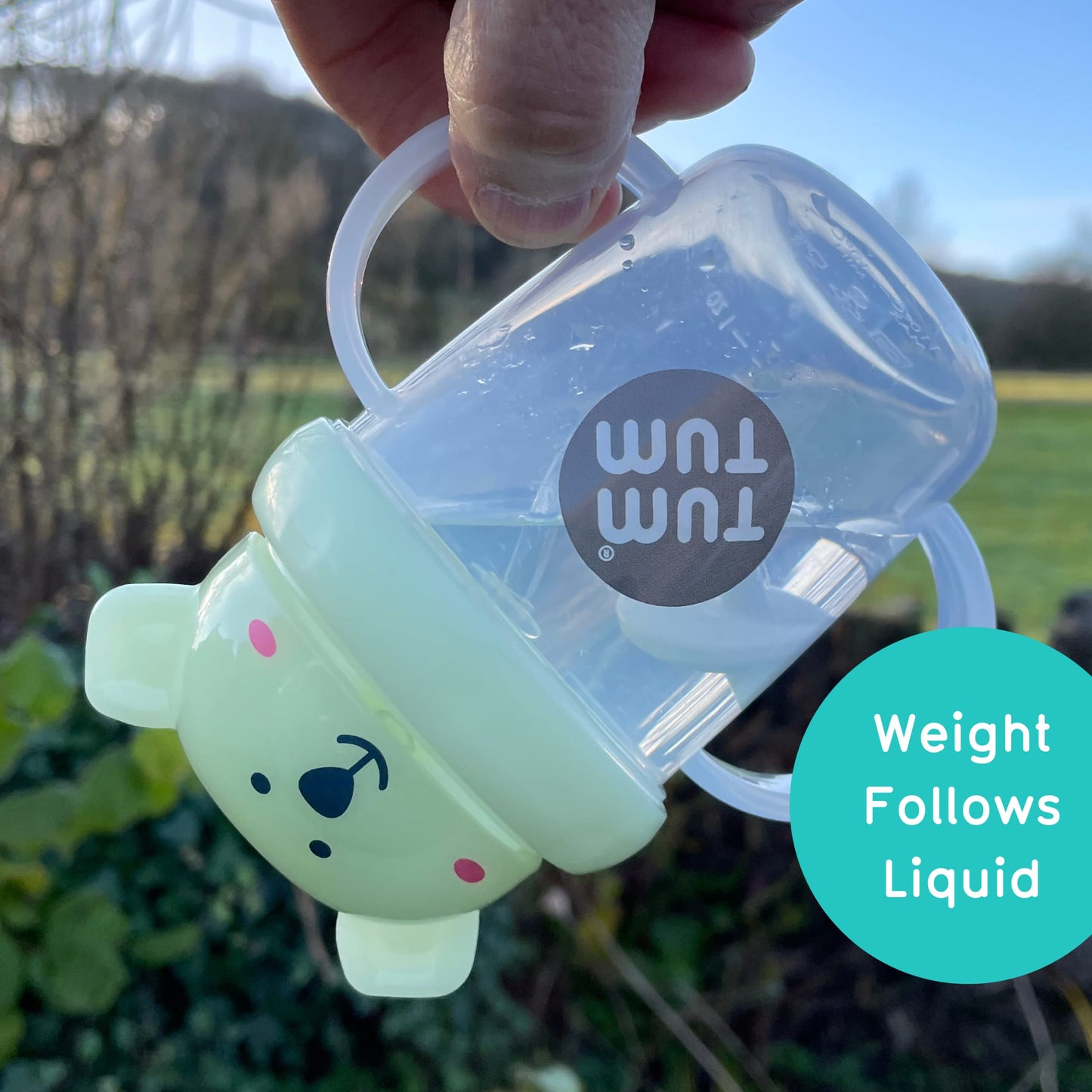 TUM TUM Tippy Up Free Flow Sippy Cup (No Valve), Sippy Cup for Toddlers, 200ml, BPA Free (Betsy Bear S3)