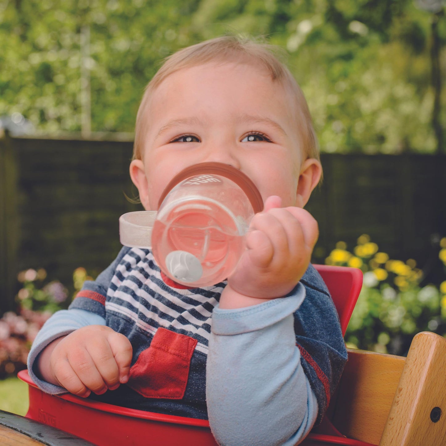 TUM TUM Tippy Up Free Flow Sippy Cup (No Valve), Sippy Cup for Toddlers, 200ml, BPA Free (Betsy Bear S3)