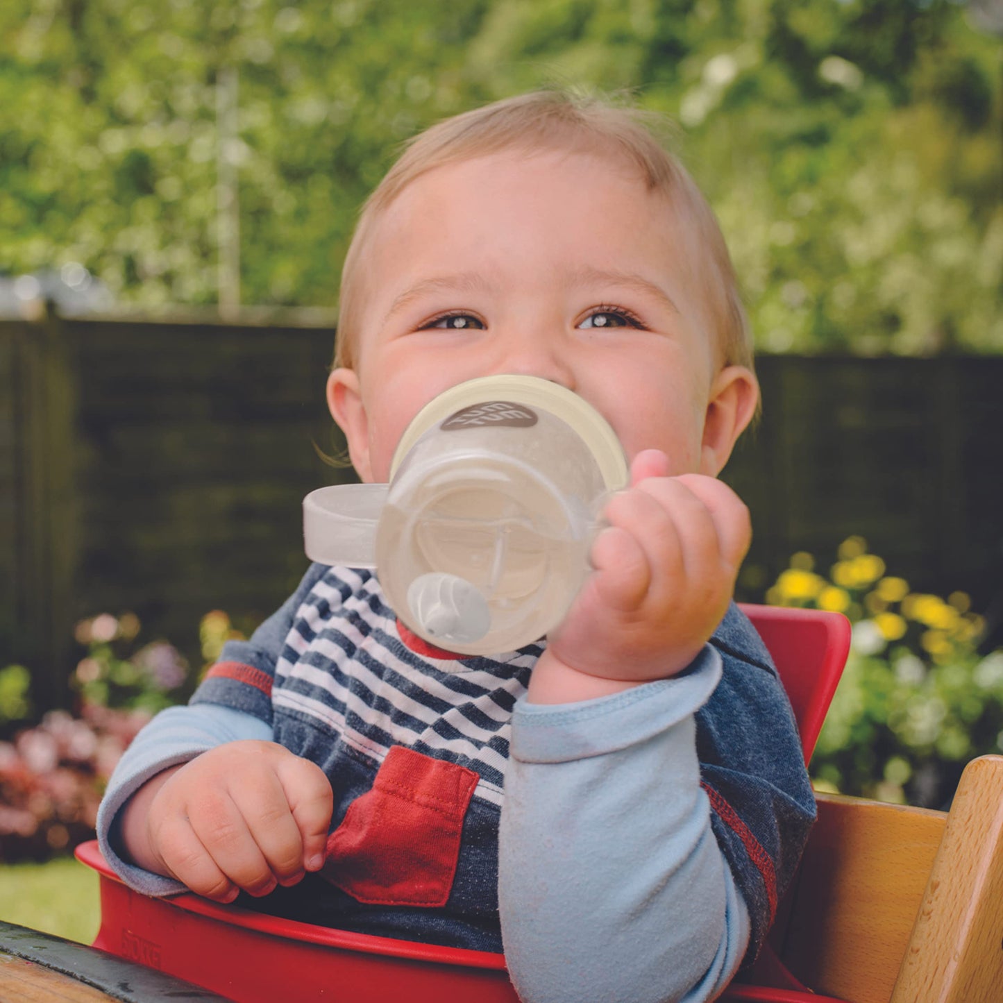 TUM TUM Tippy Up Free Flow Sippy Cup (No Valve), Sippy Cup for Toddlers, 200ml, BPA Free (Betsy Bear S3)