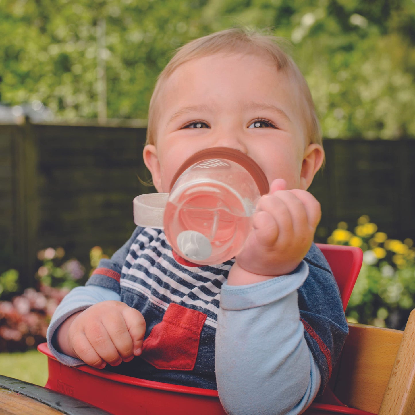 TUM TUM Tippy Up Free Flow Sippy Cup (No Valve), Sippy Cup for Toddlers, 200ml, BPA Free (Betsy Bear S3)
