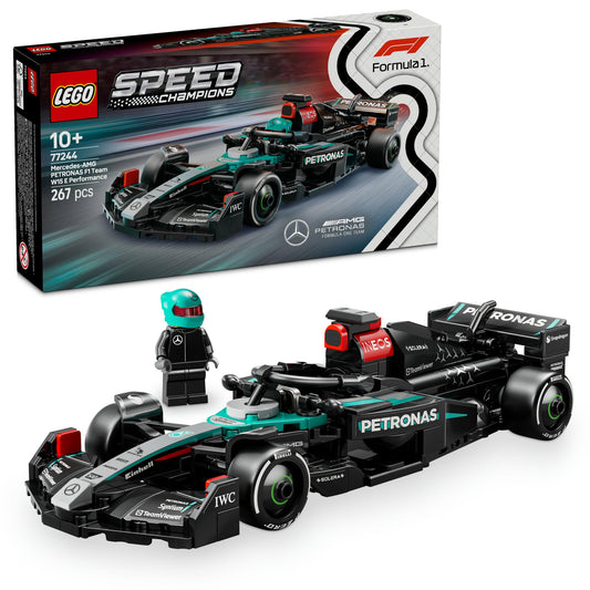 LEGO Speed Champions Ferrari SF-24 F1 Race Car Toy with a Collectible Formula 1 Driver Minifigure - Model Kits for 10+ Year Old Boys & Girls or Adult Motorsport Fans 77242