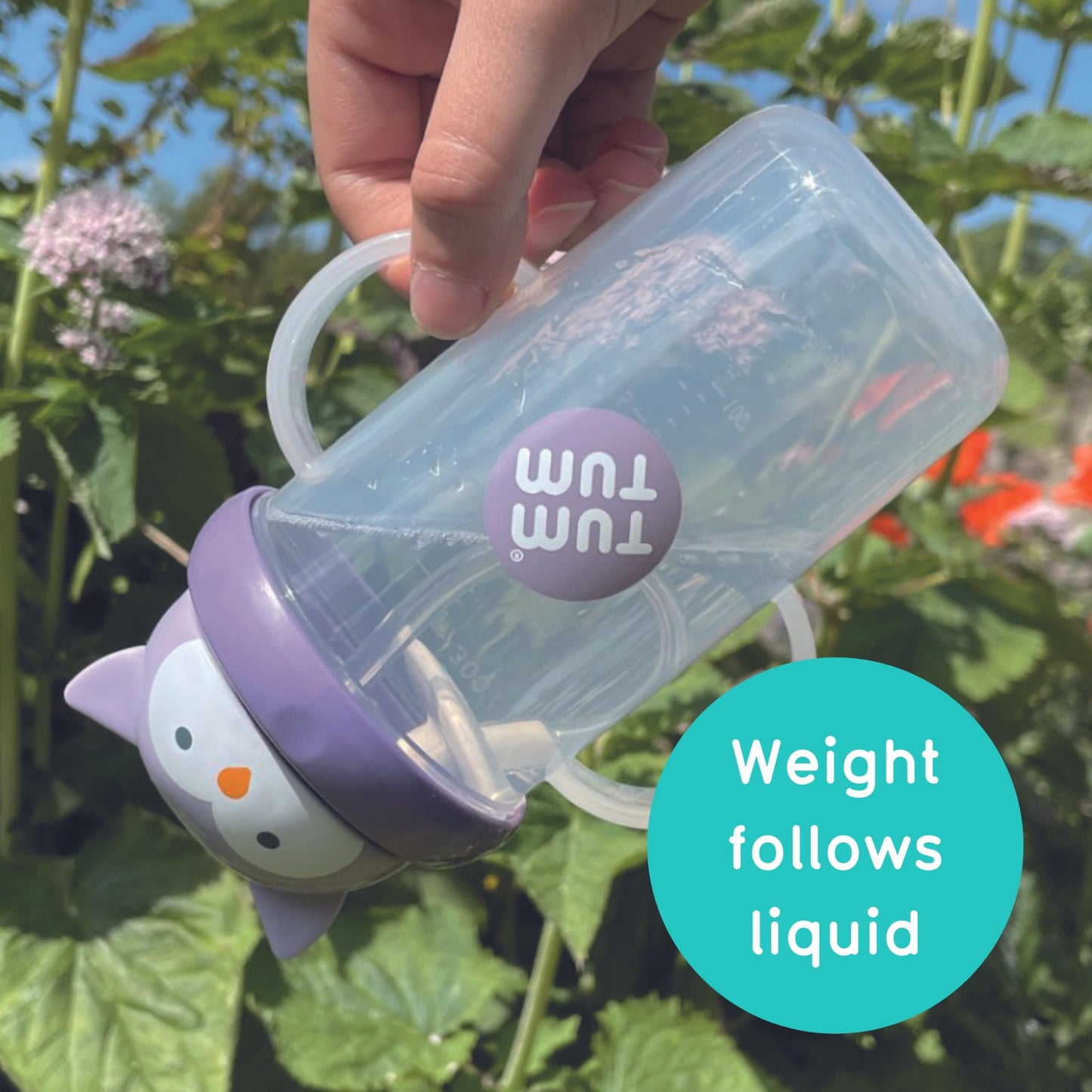 TUM TUM Tippy Up Free Flow Sippy Cup (No Valve), Sippy Cup for Toddlers, 200ml, BPA Free (Betsy Bear S3)