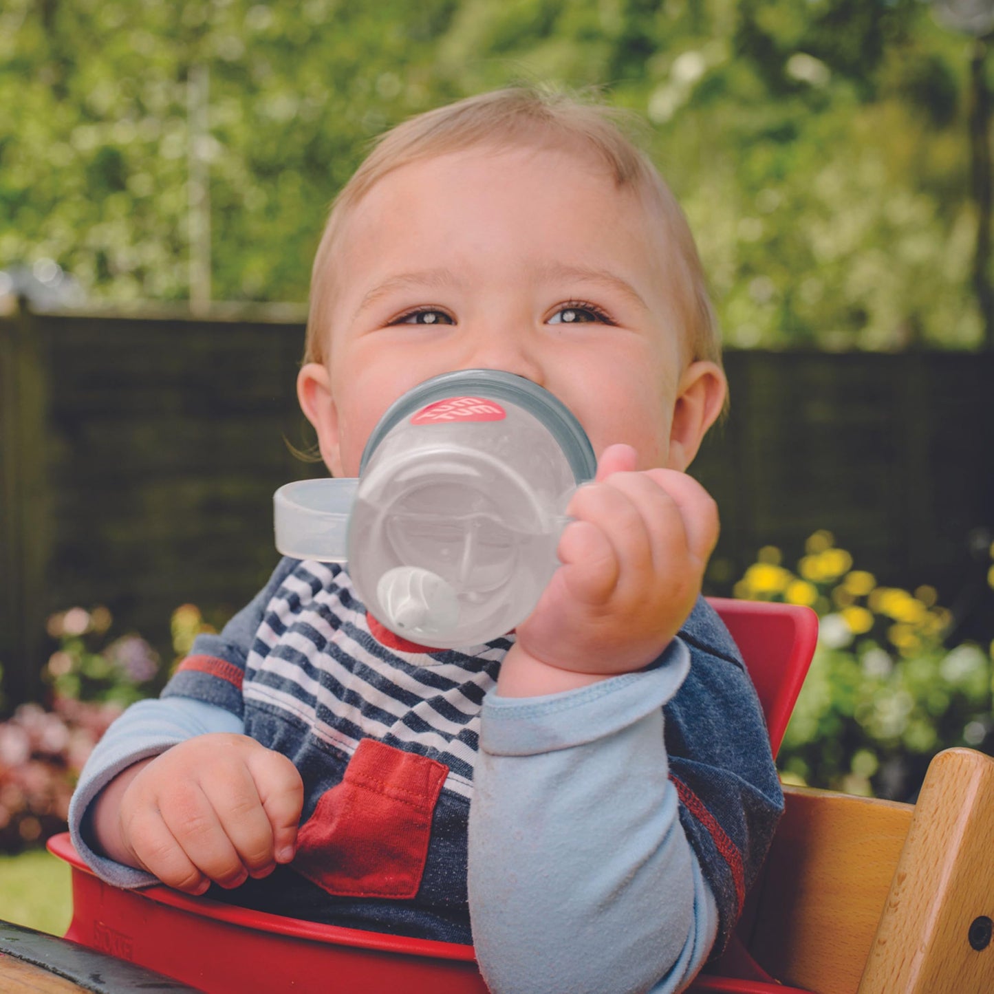 TUM TUM Tippy Up Free Flow Sippy Cup (No Valve), Sippy Cup for Toddlers, 200ml, BPA Free (Betsy Bear S3)