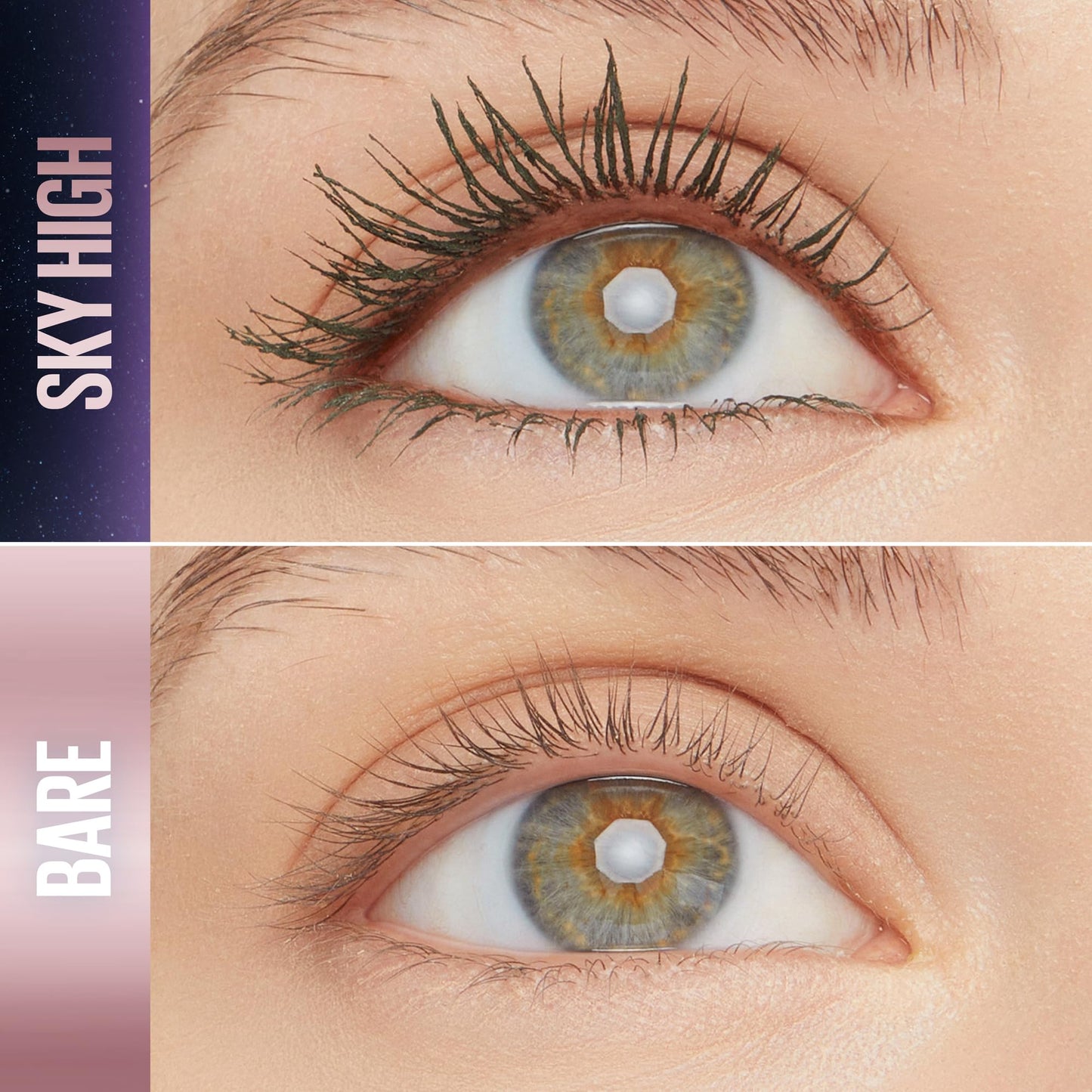 Maybelline New York Lash Sensational Sky High Mascara, Volumising & Lengthening Mascara, Washable Flake-Free Formula Infused with Bamboo Extract & Fibres, 7.2 ml, Shade: 01, Very Black