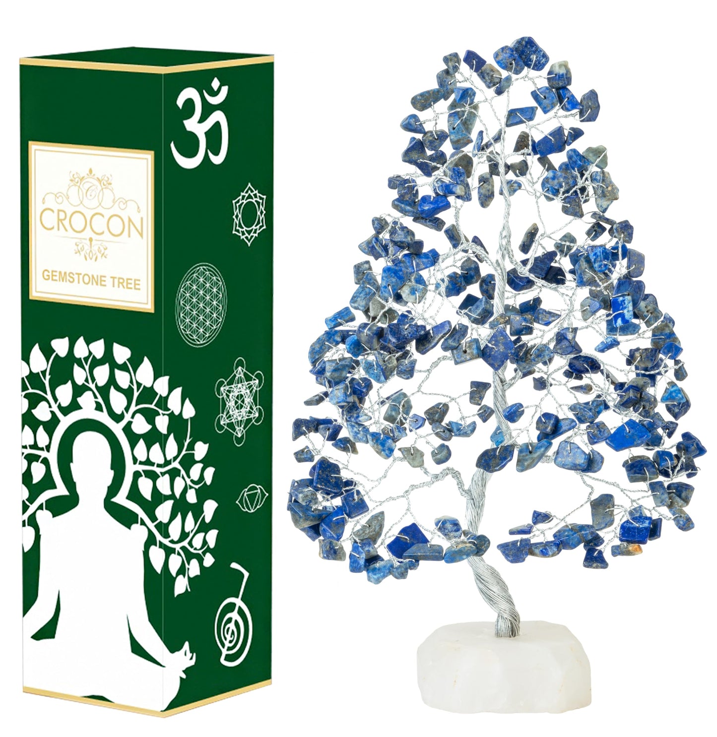 Green Jade Feng Shui Healing Crystals Tree of Life Handmade Gemstone Crystal Tree Bonsai for Spiritual Gifts Home Decor Present mum Gift for Women birthday gifts for men house warming gifts, 10-12"
