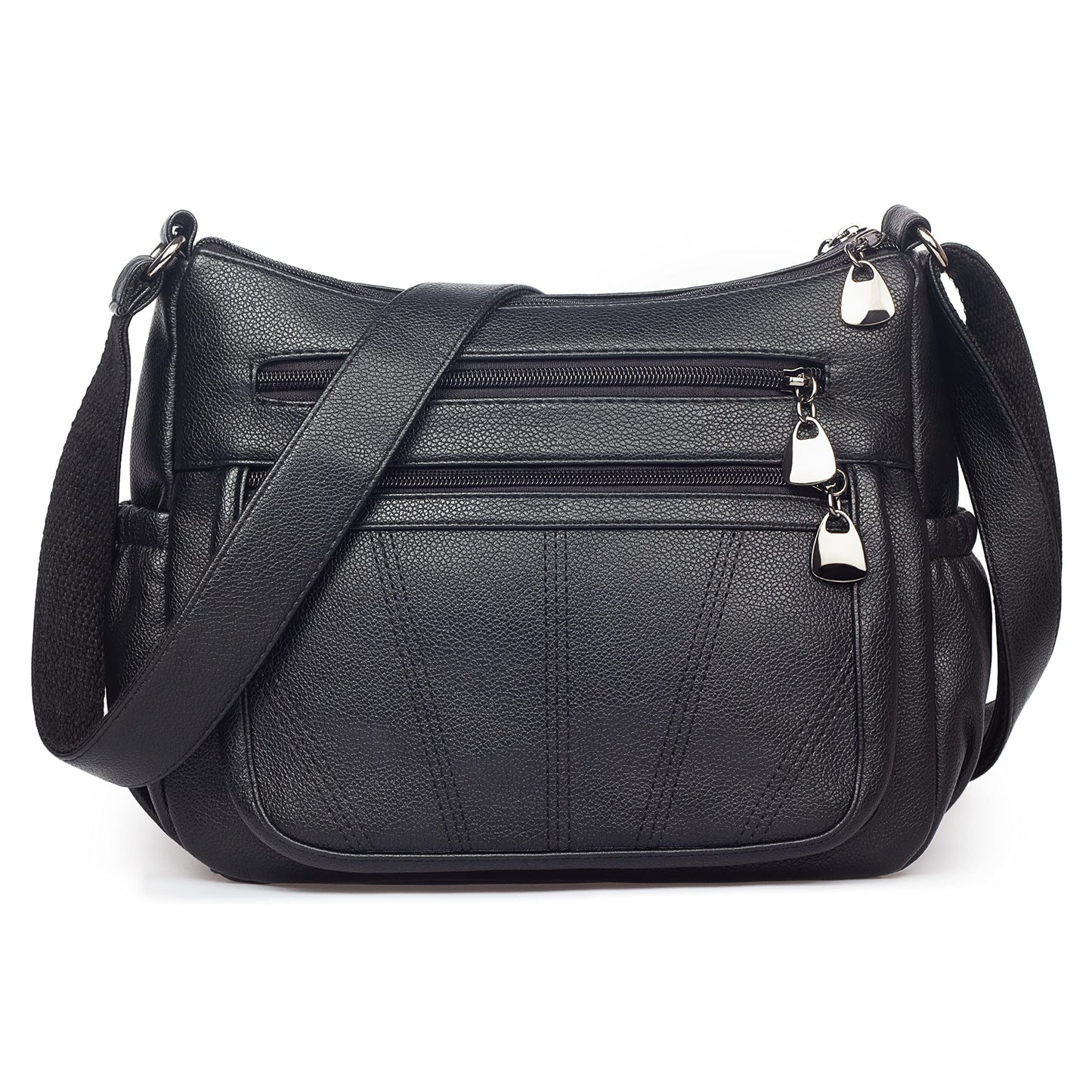 VOLGANIK ROCK White Medium Hobo Handbag for Women - Elegant Utility Cross-Body & Shoulder Bag - Work & Travel