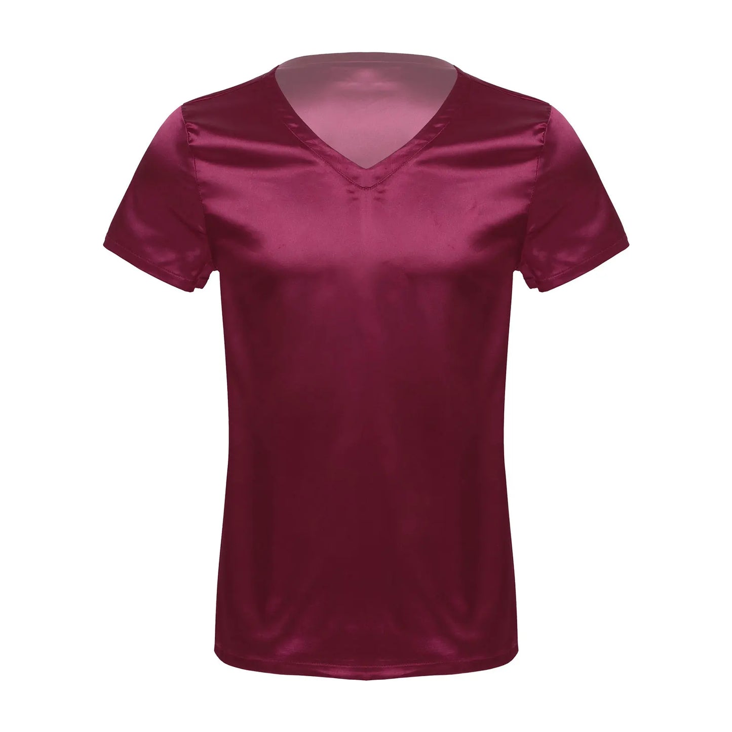 Men’s Satin V-Neck T-Shirt | Loungewear & Sleepwear