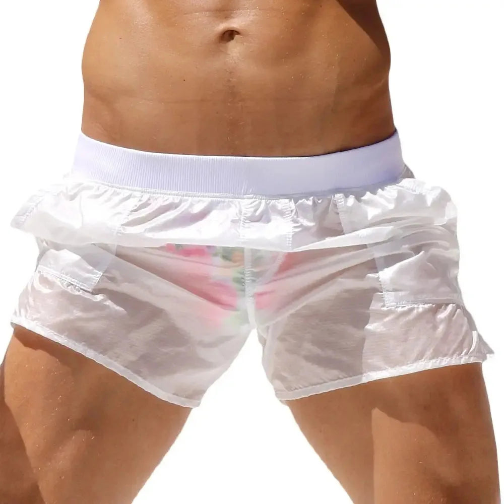 Men’s Transparent Quick-Dry Boardshorts | Swim & Gym Shorts