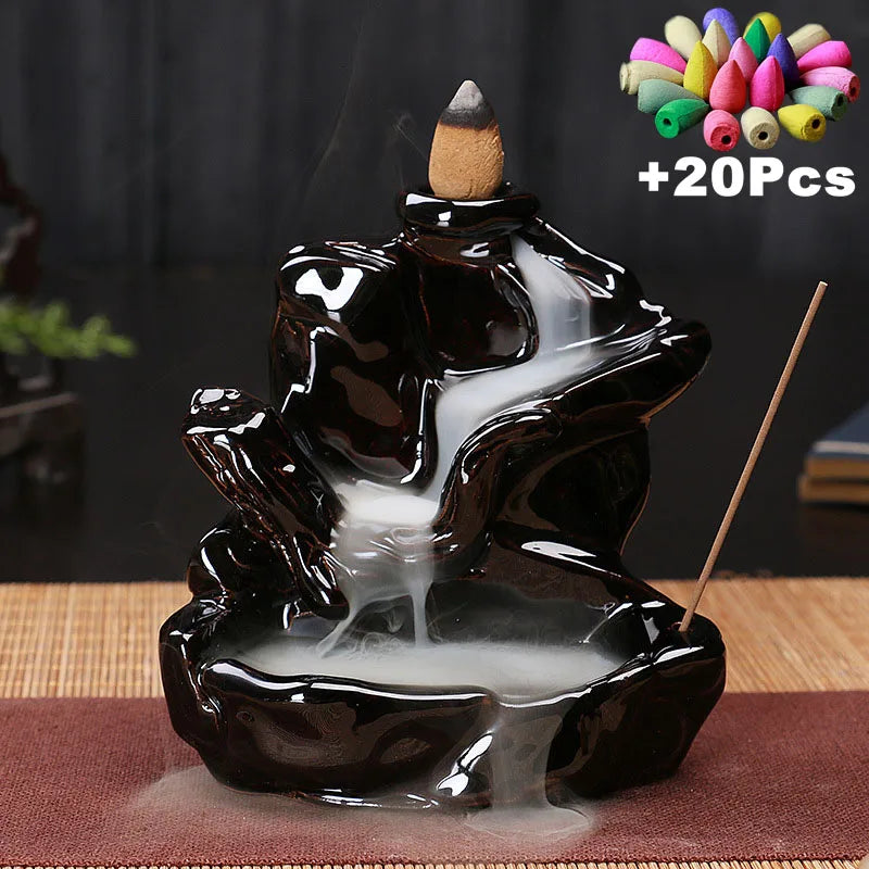 Creative Ceramic Backflow Incense Burner | Home Decor Censer