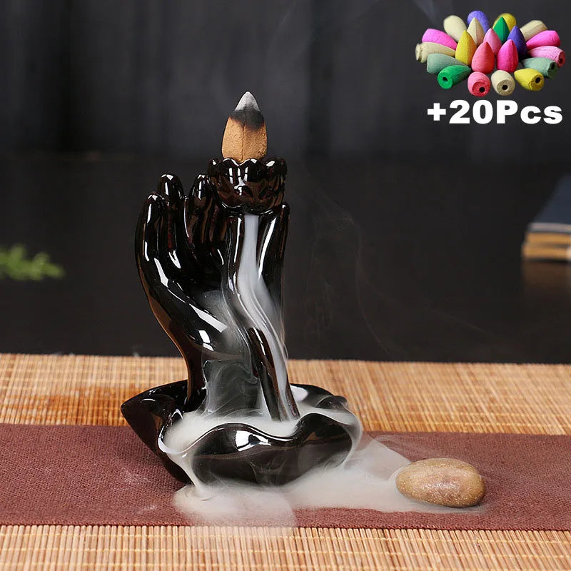 Creative Ceramic Backflow Incense Burner | Home Decor Censer