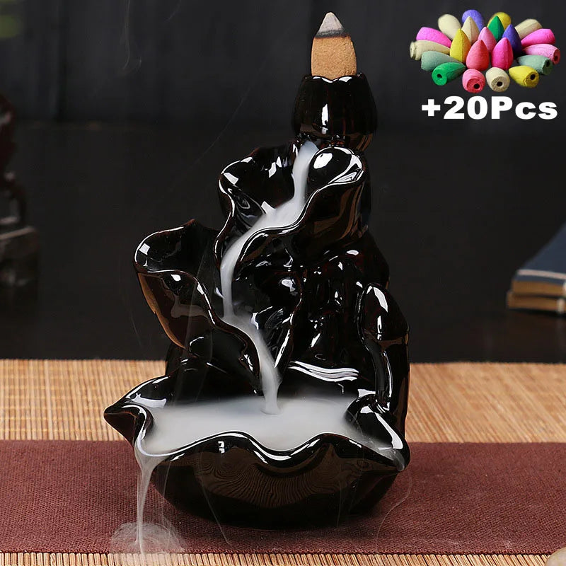 Creative Ceramic Backflow Incense Burner | Home Decor Censer