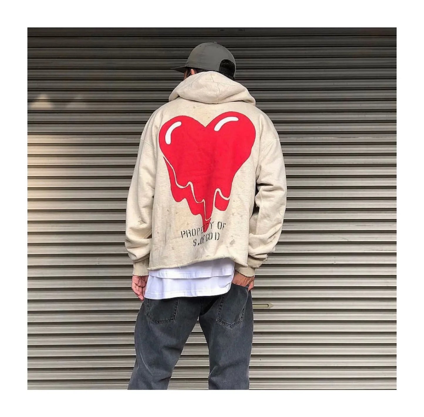 Men’s Vintage Graffiti Hoodie | High Street Casual