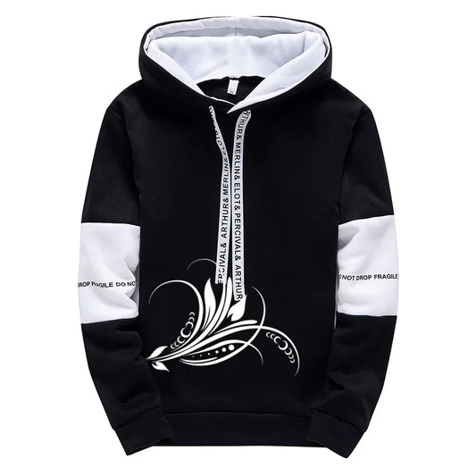 Men's Hoodies & Sweatpants Set | Casual Printed Sweatshirt Tracksuit