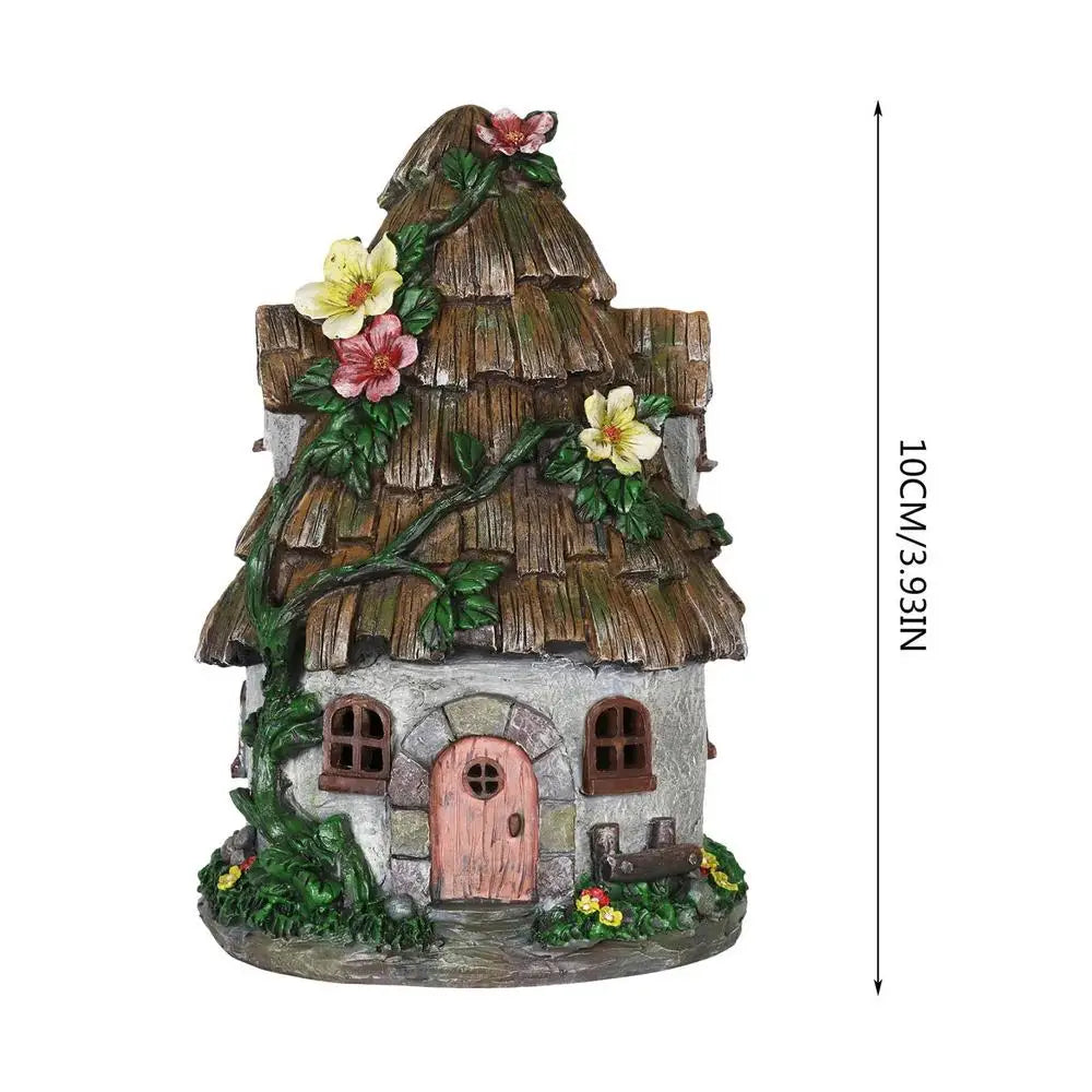 Fairy Garden House Wood Miniature Window And Door Decoration For Tree Art Sculpture Garden Decor For Porch Wall Living Room