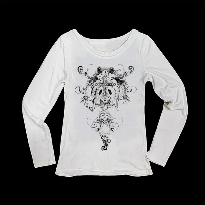 Y2K Vintage Graphic Tee | Women’s Casual Retro Shirt