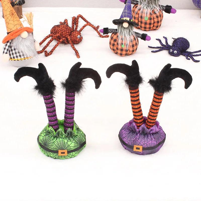 Witch Elf Leg Decoration | Ghost Festival Party Window Display