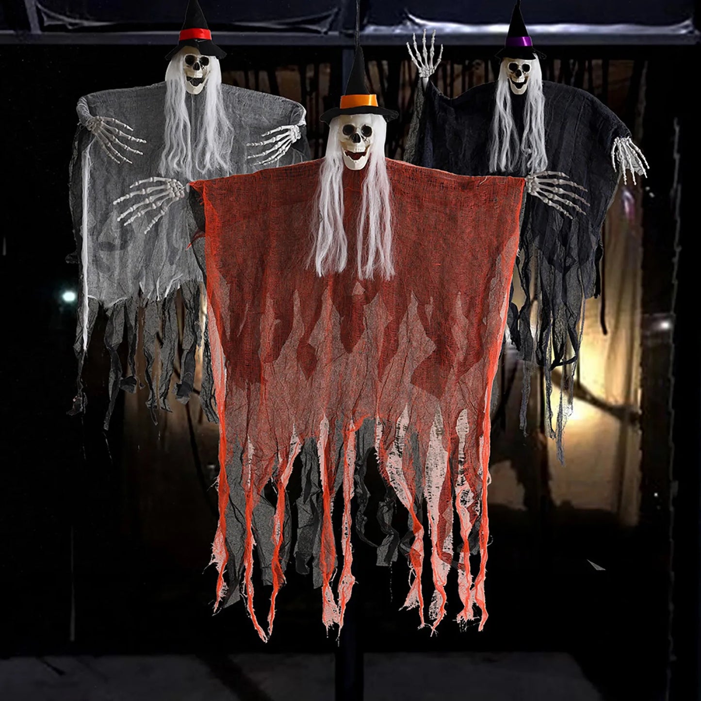 Skeleton Ghost Hanging Decoration | Spooky Horror Prop