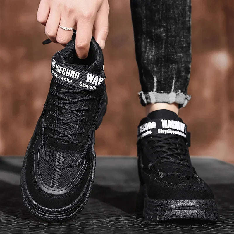 2025 Men’s Autumn Winter Boots | British Style Anti-Skid Flat Shoes