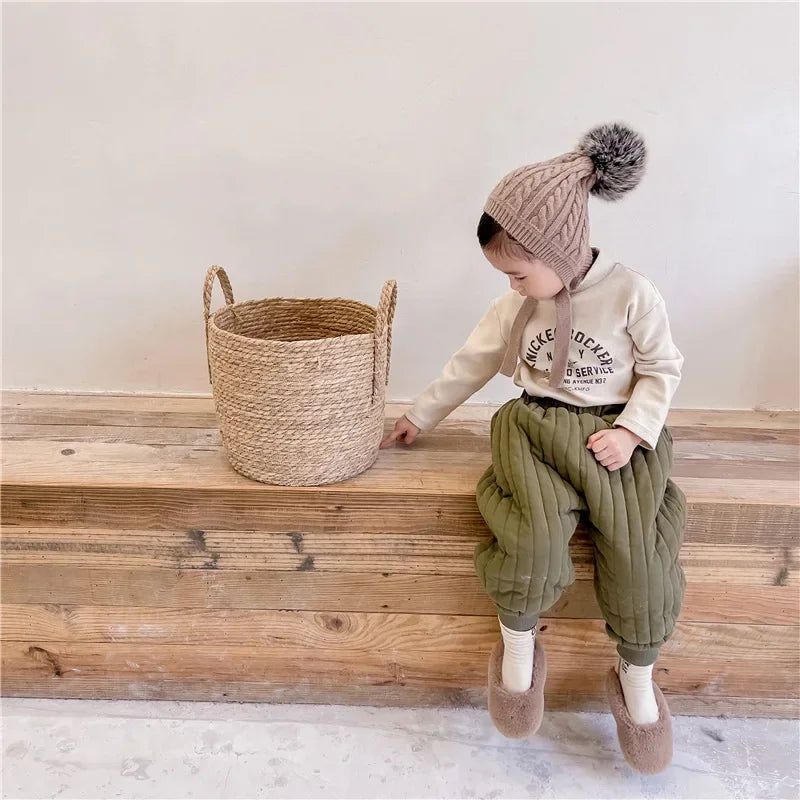 Kids’ Winter Cotton-Padded Trousers | Warm Pants