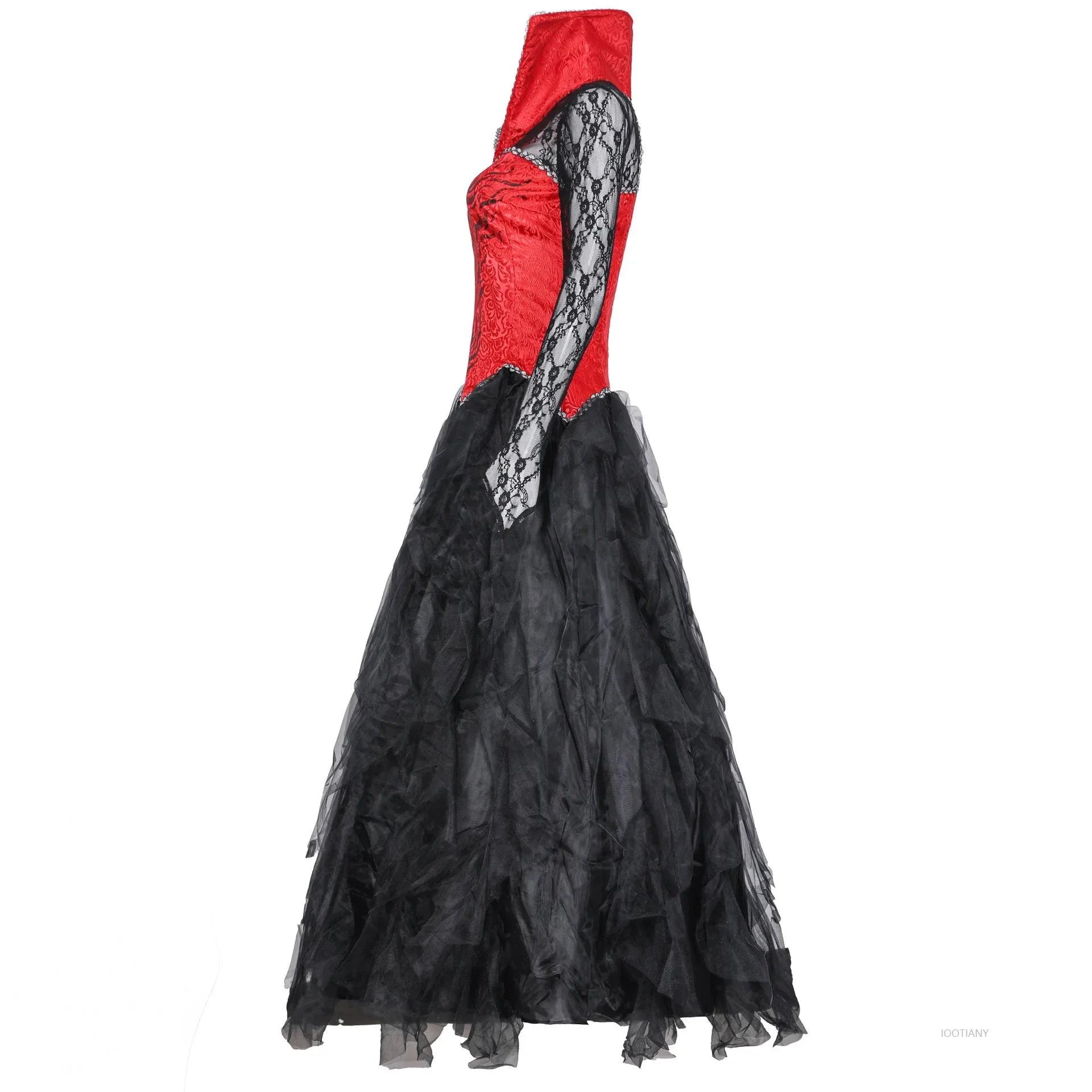 Day of the Dead Gothic Costume | Vampire Witch Zombie Medieval Horror Cosplay Outfit


