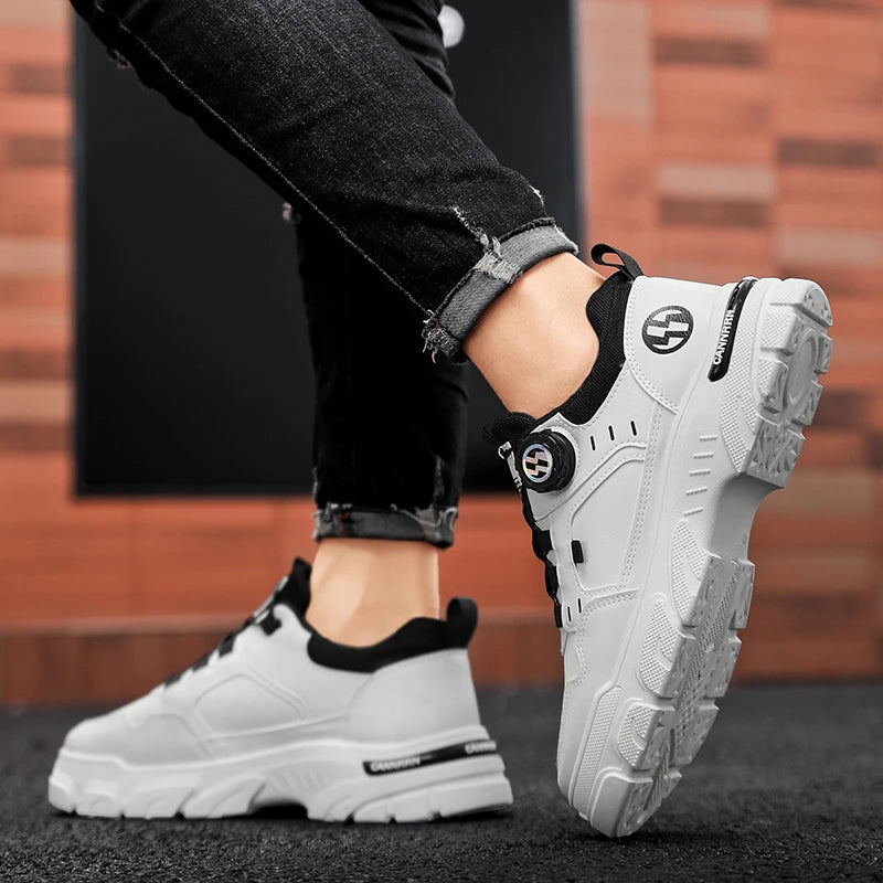 Men’s Autumn Winter Boots | Rotating Shoelaces Casual Outdoor
