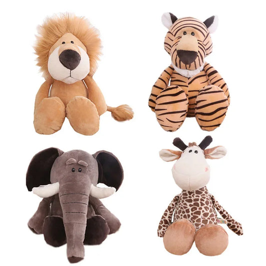 Stuffed Plush Animal Toys | Soft Jungle Lion, Tiger & More for Kids