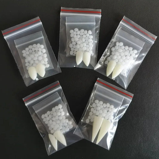 Resin Vampire Teeth Fangs with Glue | Cosplay Props 