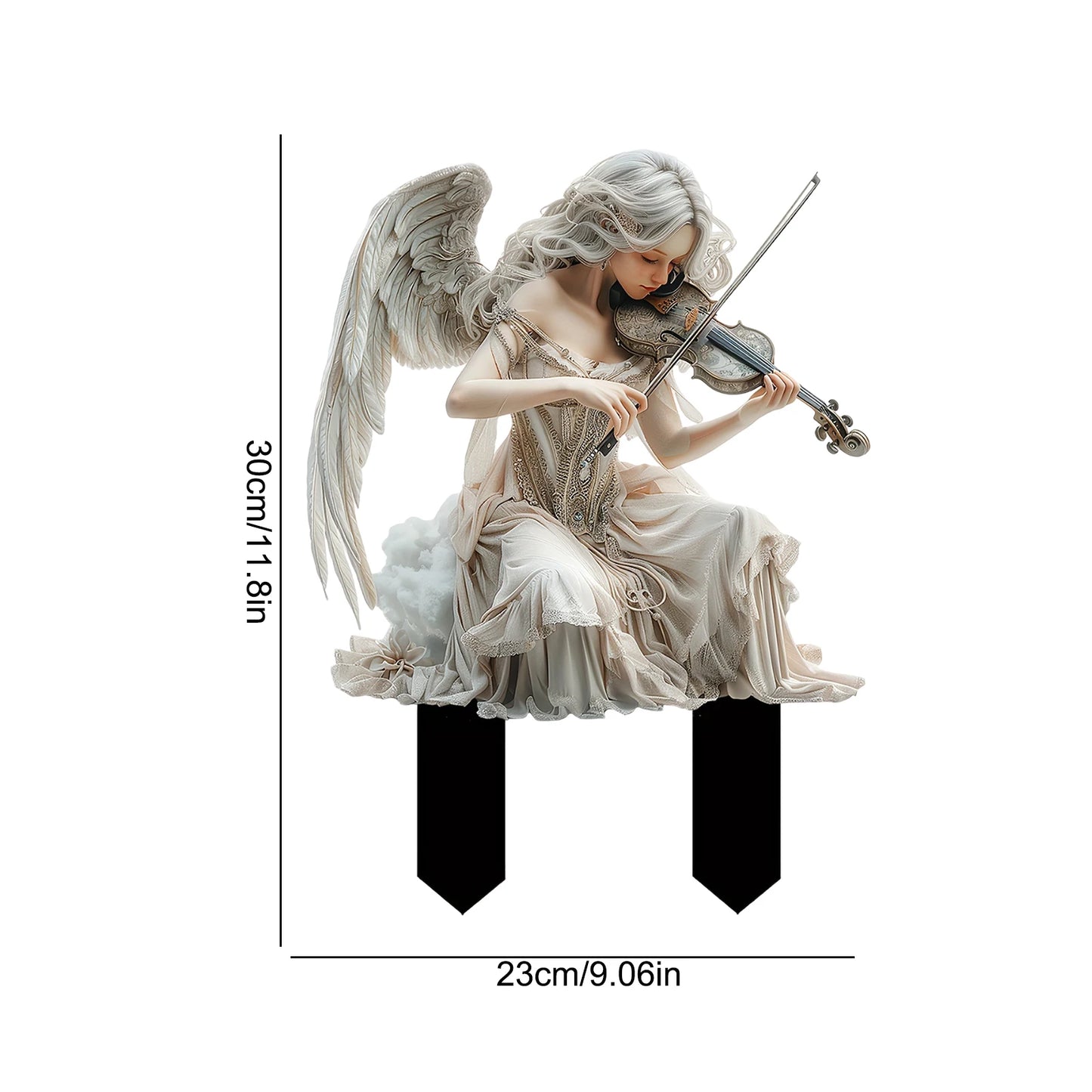 Fairy Garden Stakes Garden 2D Acrylic fairy Stakes Flower fairy outdoor ground plug Garden fairy ground plug  for Yards Patio